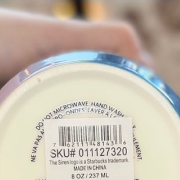 Starbucks Blue Ombre Short Cup Ceramic Insulated Hot Satin Tumbler 12oz New 2021 - Picture 7 of 8